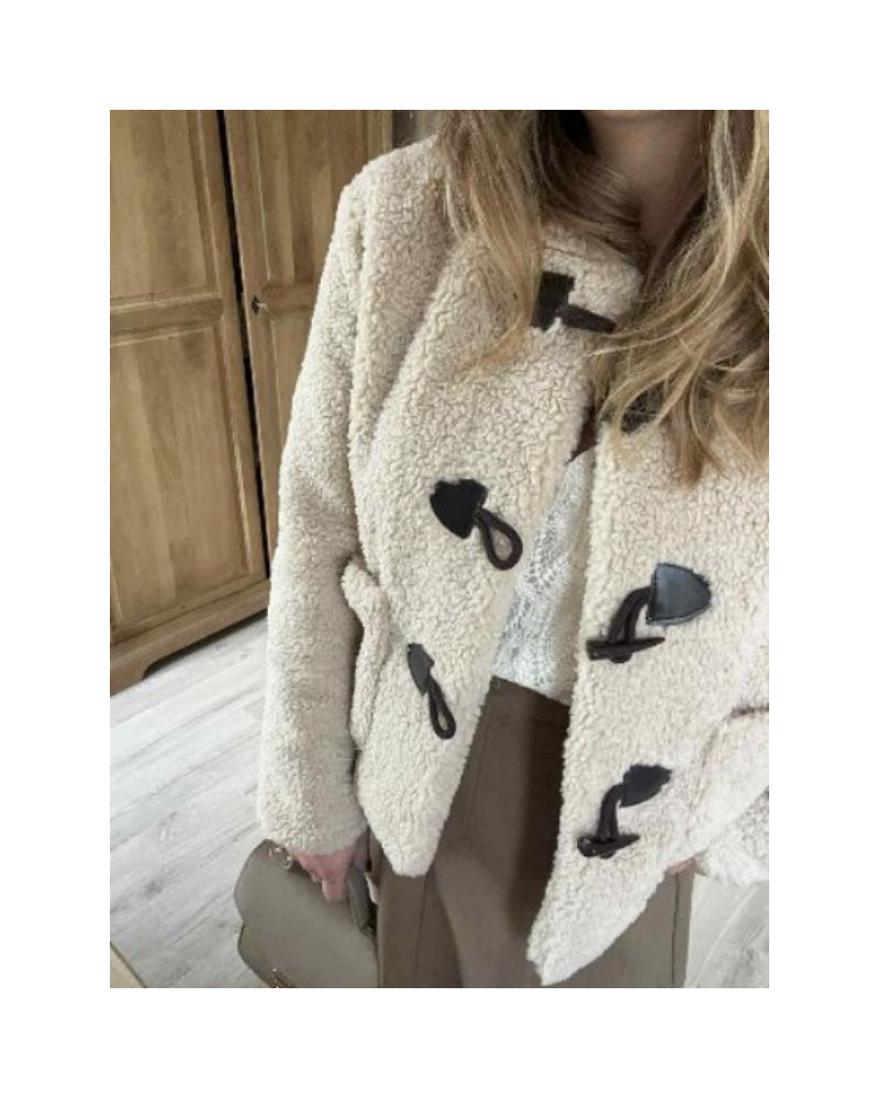 Veste ecru bouclette