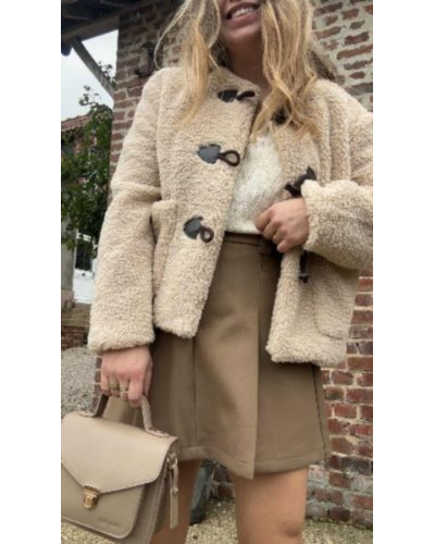 Veste ecru bouclette