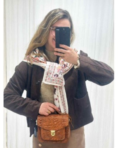 Veste Droite Suédine Marron | Élégance Moderne et Confort