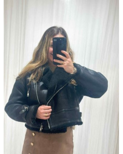 Blouson aviateur noir