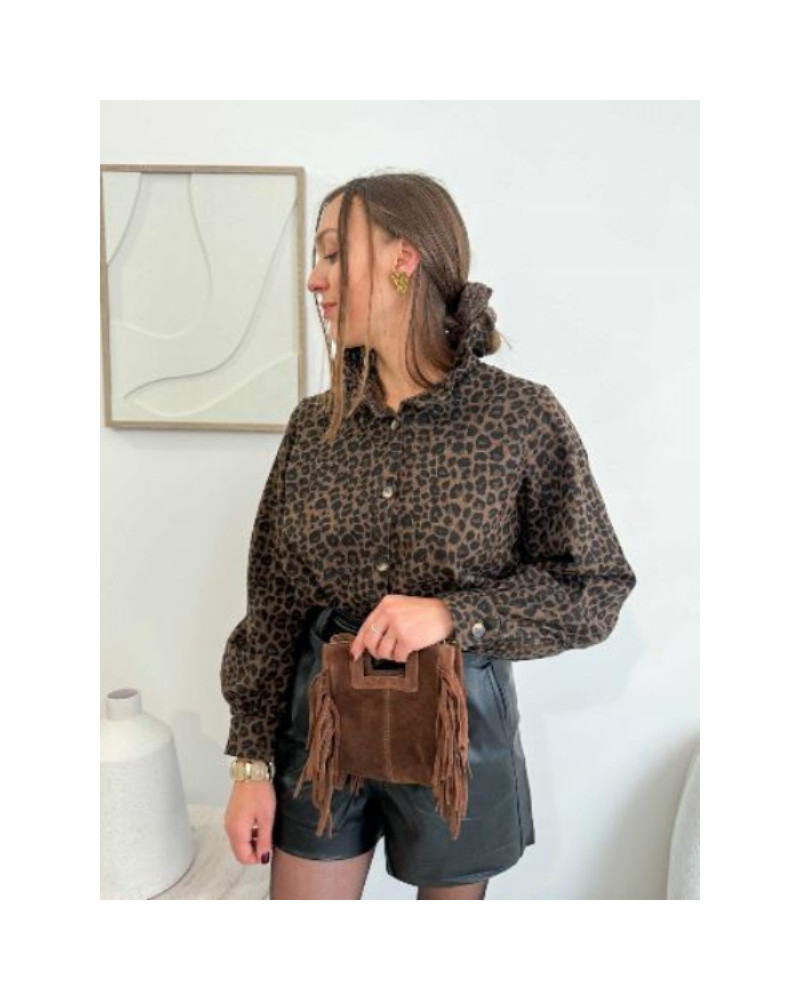 Sur-chemise Veste léopard