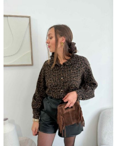 Sur-chemise Veste léopard