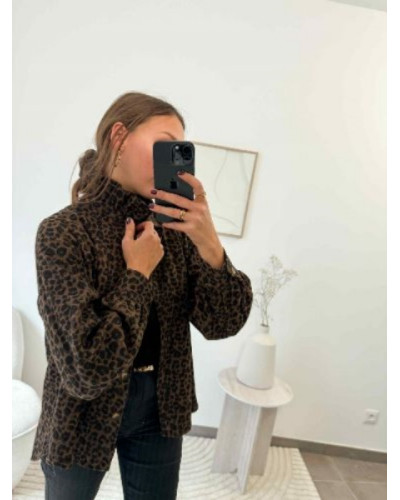 Sur-chemise Veste léopard