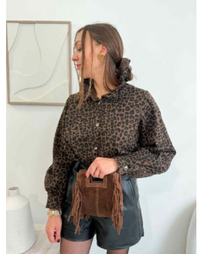 Sur-chemise Veste léopard