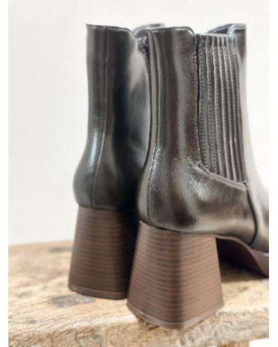 Bottines vernies - Marron 