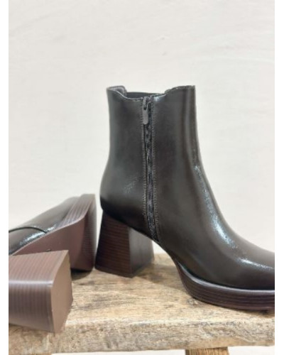 Bottines vernies - Marron 