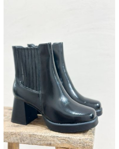 Bottines vernies - Noir
