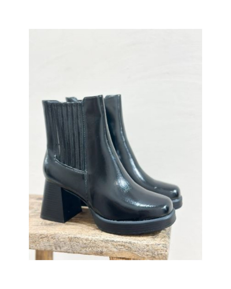 Bottines vernies - Noir