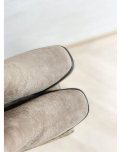 Bottines suédine - Taupe