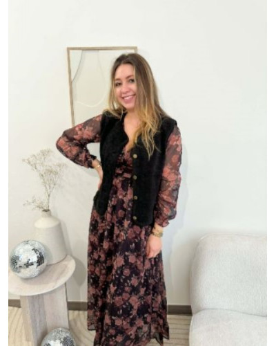 veste bouclette noir