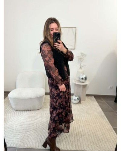 veste bouclette noir