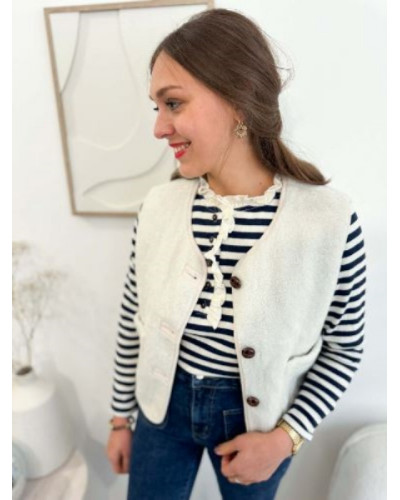 Veste écru beige