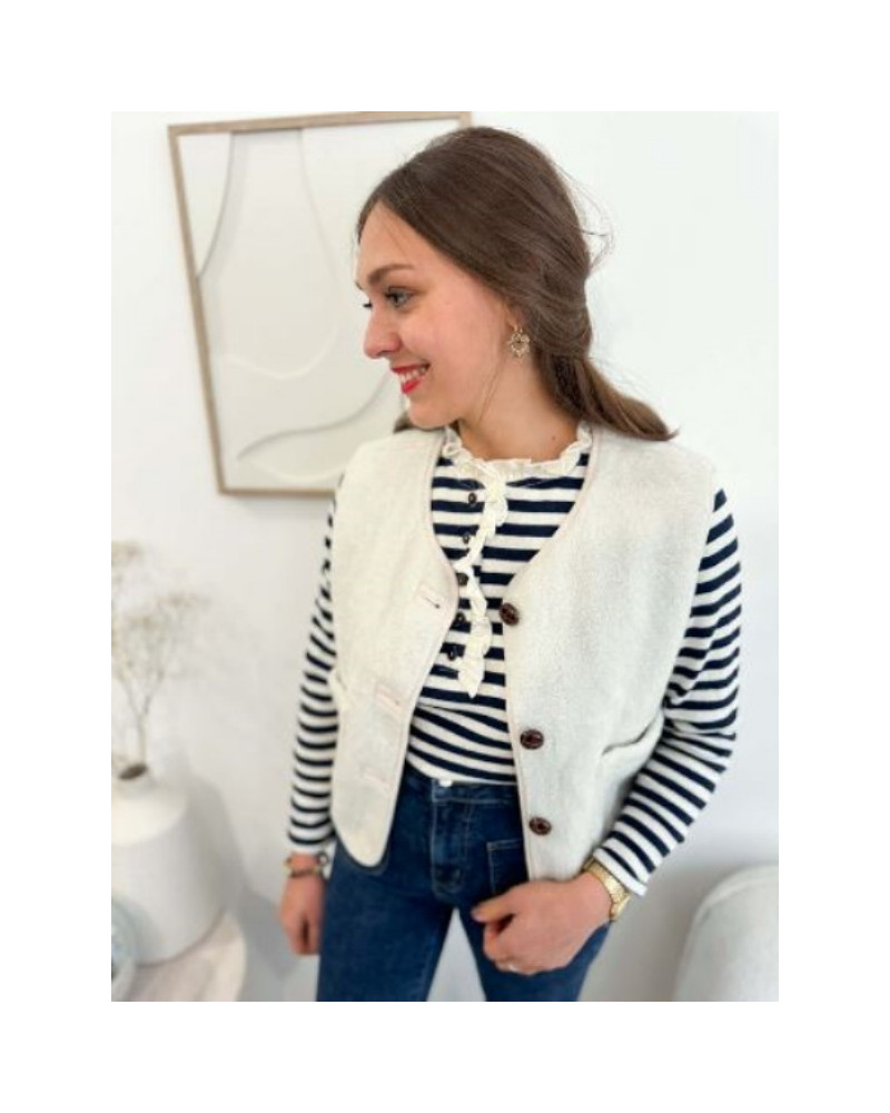 Veste écru beige