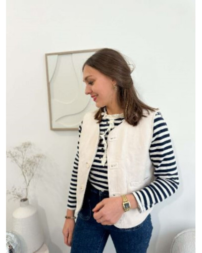 Veste écru beige