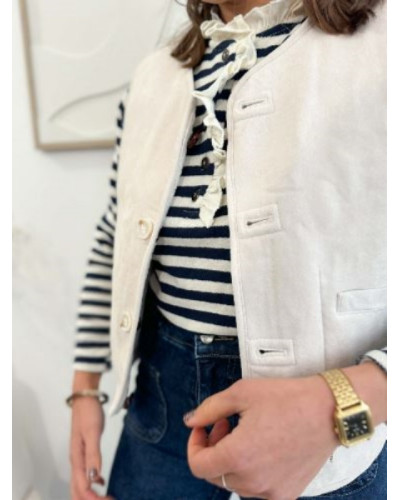 Veste écru beige