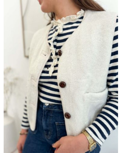 Veste écru beige