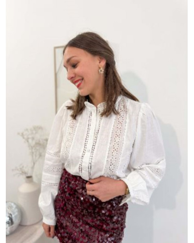 Chemise broderie anglaise