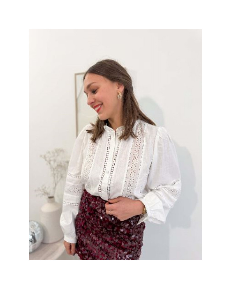 Chemise broderie anglaise