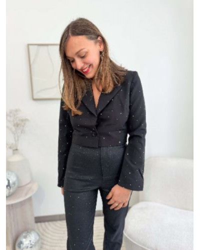 Pantalon brillant - Noir