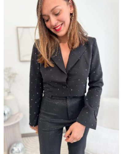 Pantalon brillant - Noir