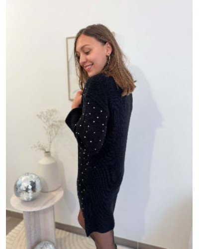 Robe pull à strass