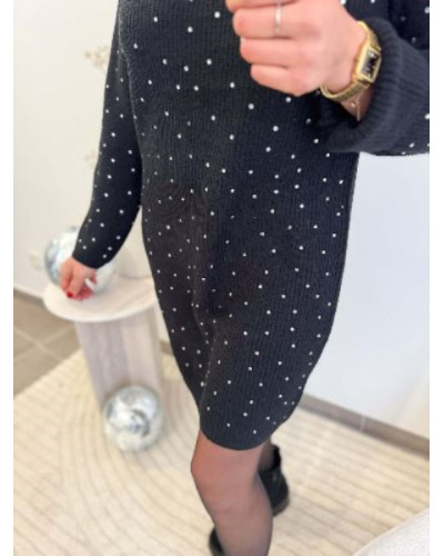Robe pull à strass