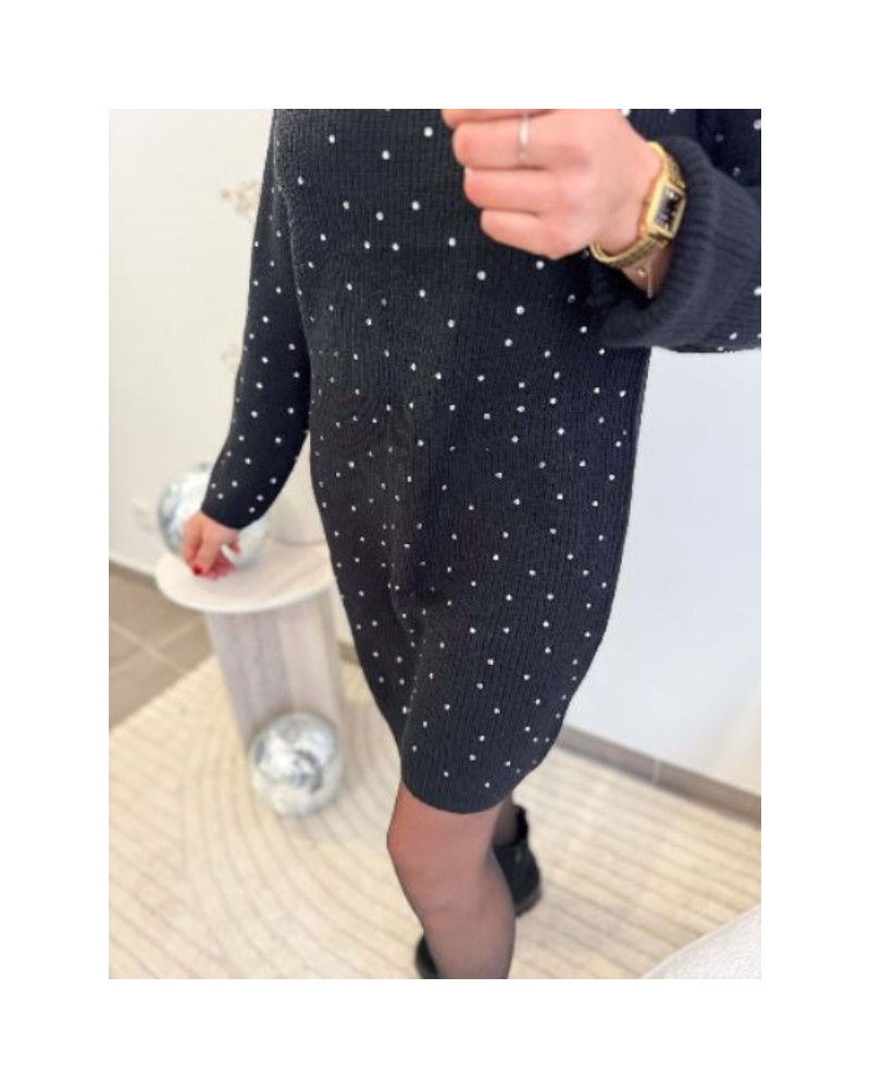 Robe pull à strass