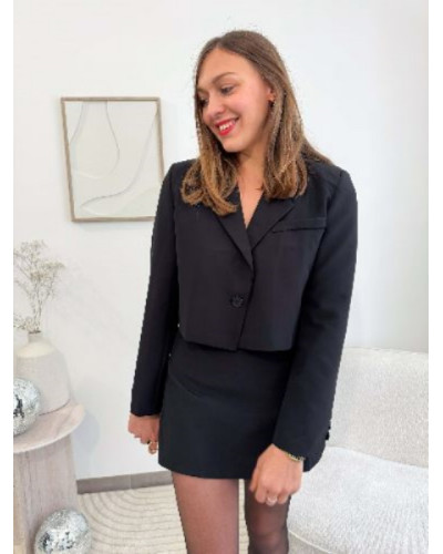 Jupe short courte - Noir 