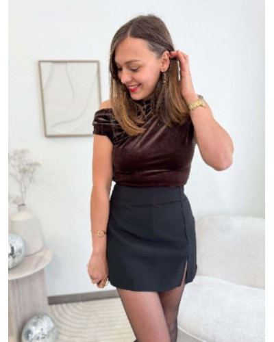 Jupe short courte - Noir 