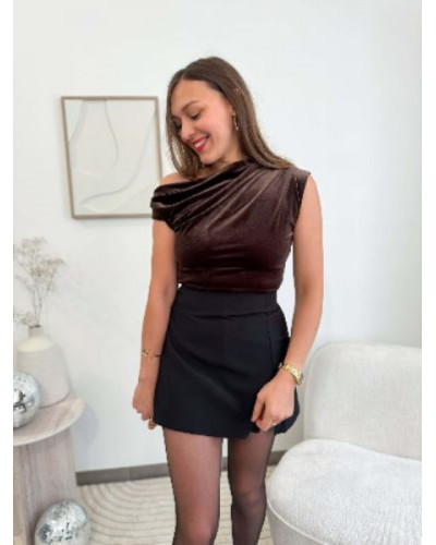 Jupe short courte - Noir 