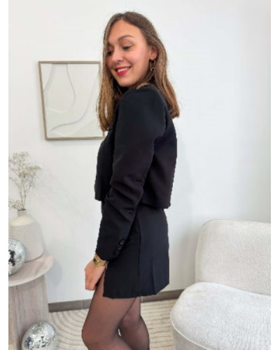 Veste blazer court - Noir
