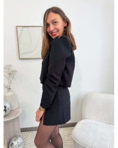 Veste blazer court - Noir