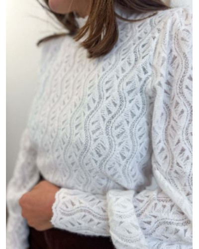 Top dentelle blanc - Esmée