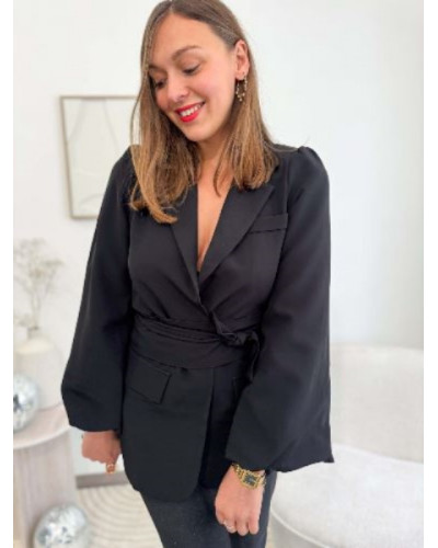 Blazer à nouer - Noir