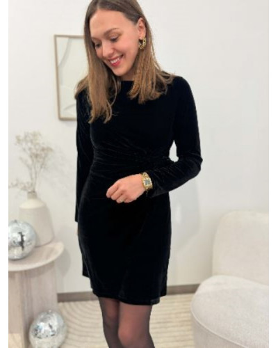 Robe velours - Noir