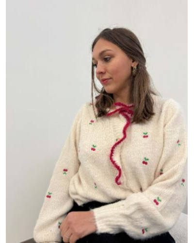 Pull cerise 