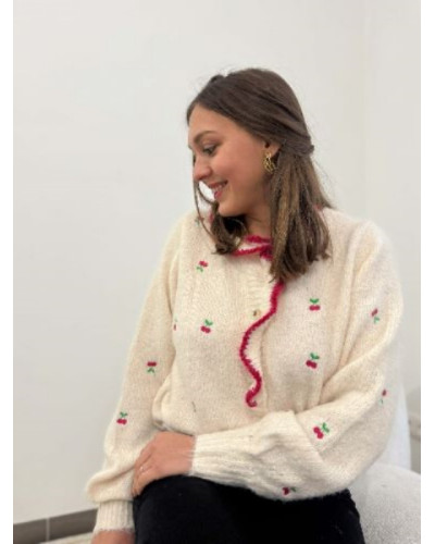 Pull cerise 