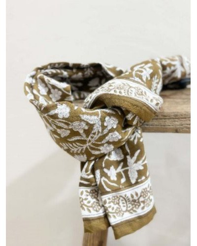 Foulard Calcutta Olive - 100cm
