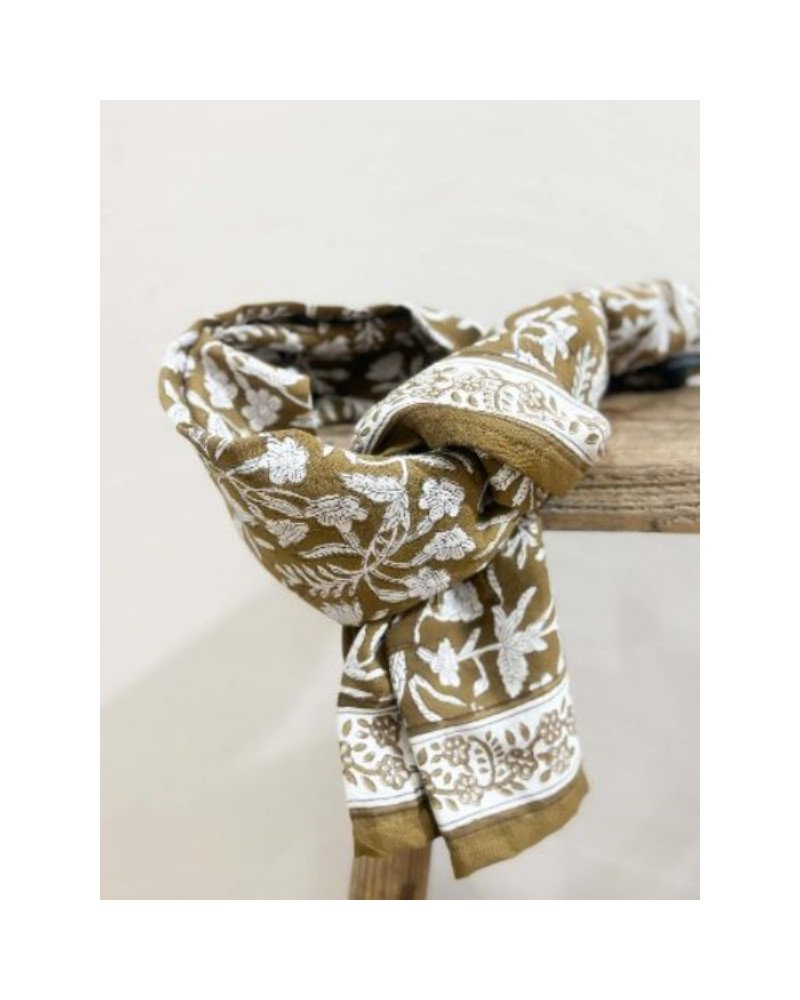 Foulard Calcutta Olive - 100cm