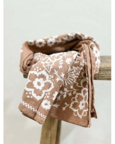 Foulard Mysore bandana Cannelle - 100cm