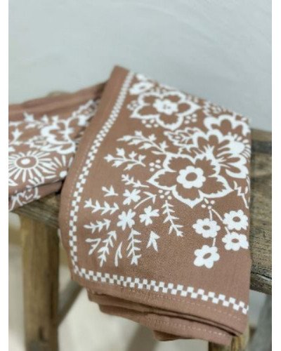 Foulard Mysore bandana Cannelle - 100cm