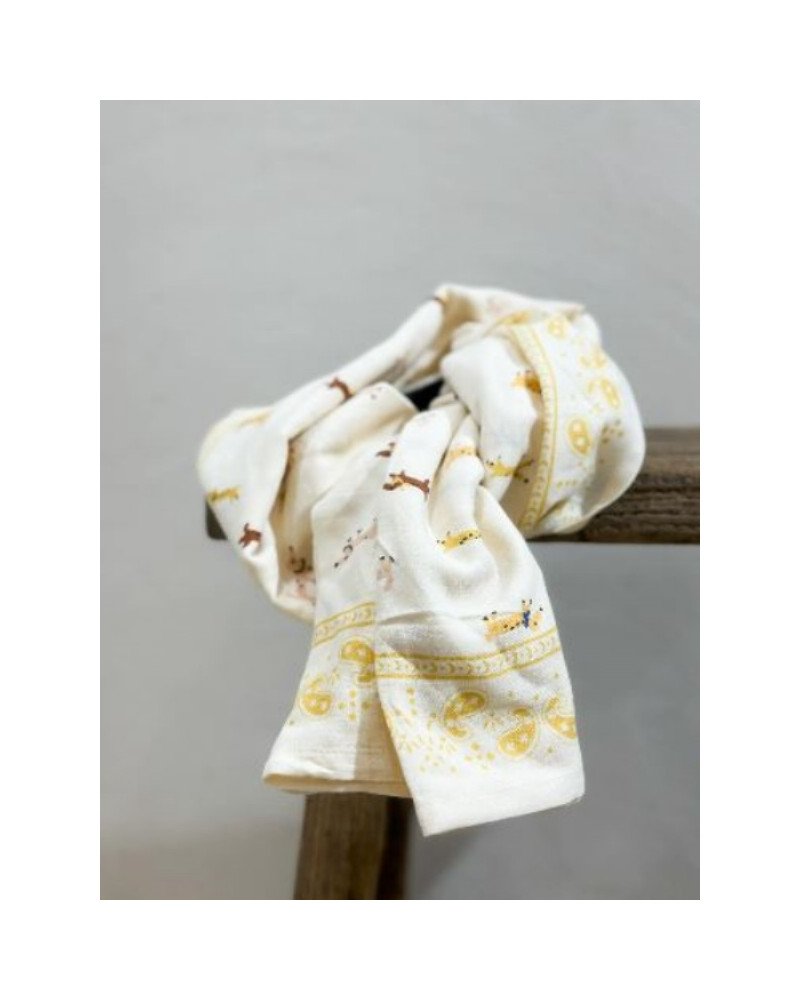 Foulard indien écru - Teckel