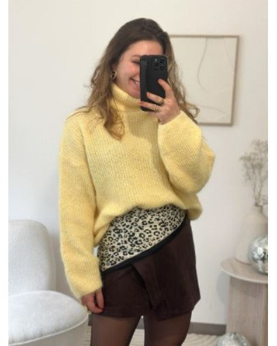 Pull col montant Raphael - Jaune