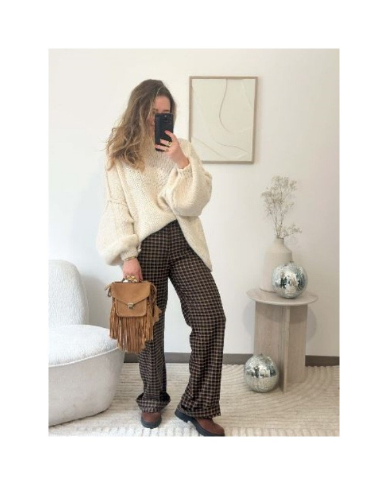 Pantalon à carreaux 