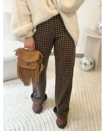 Pantalon à carreaux 