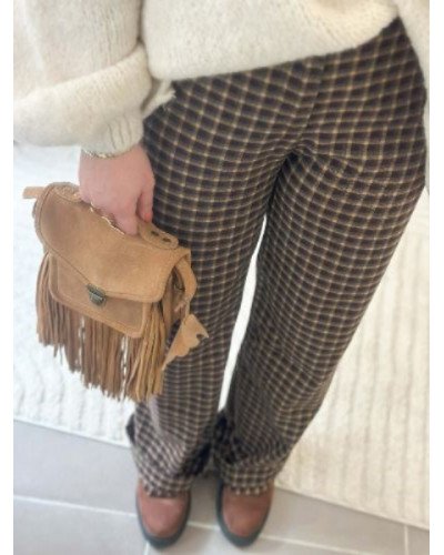 Pantalon à carreaux 