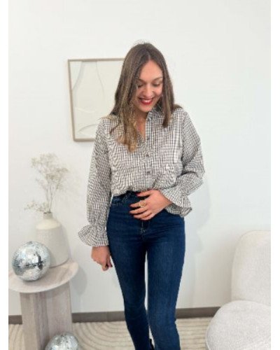 Chemisier à carreaux