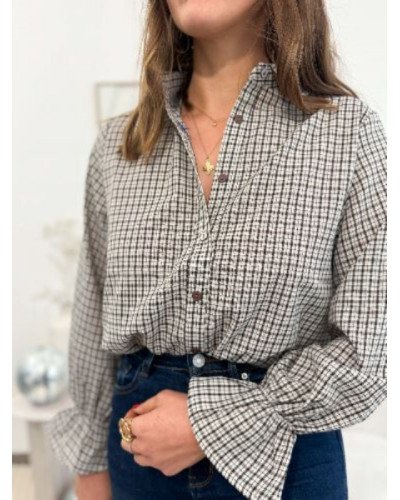 Chemisier à carreaux