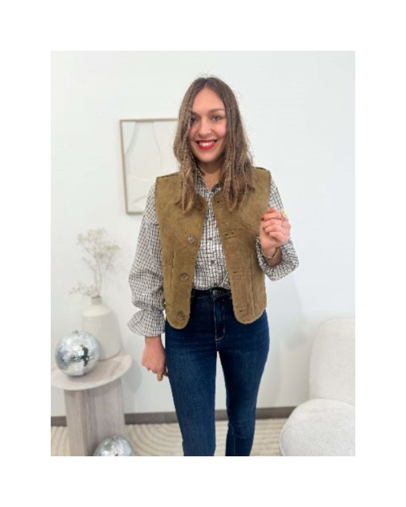 Gilet reversible - Kaki