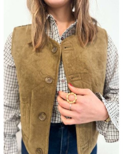 Gilet reversible - Kaki